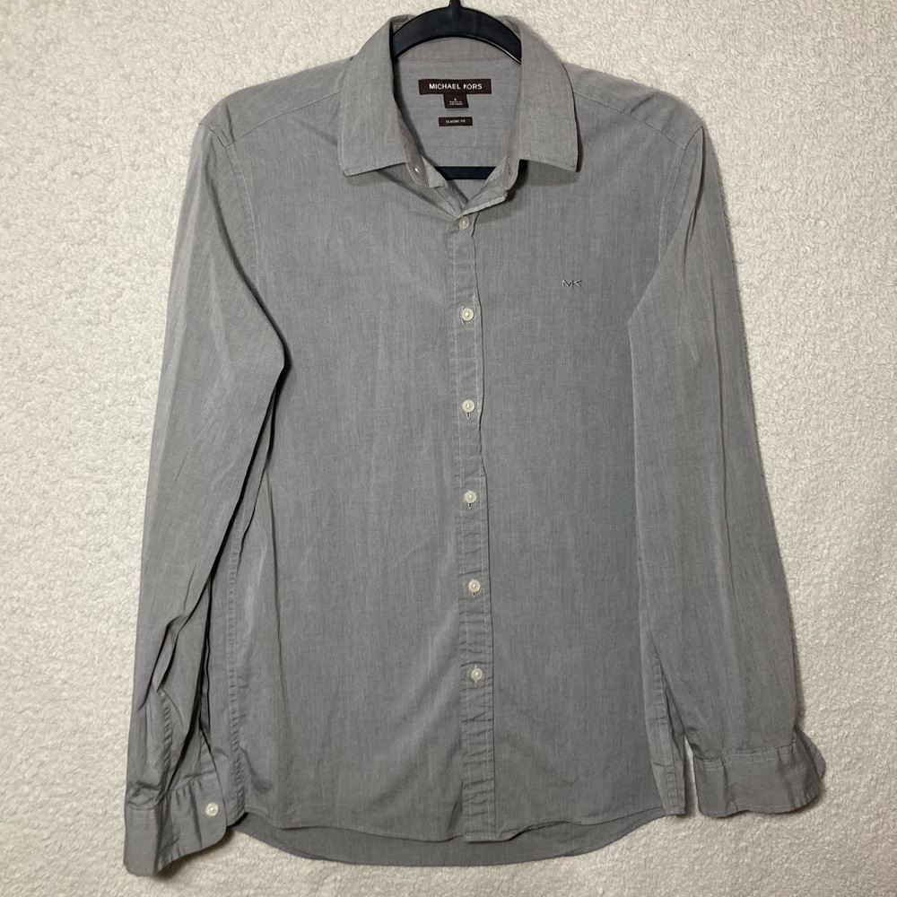 MK gray men’s button shirt